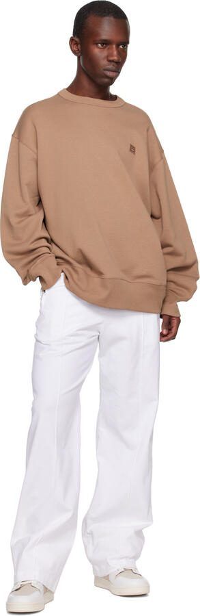 Acne Studios White  Beige Paneled Sneakers - Picture 4