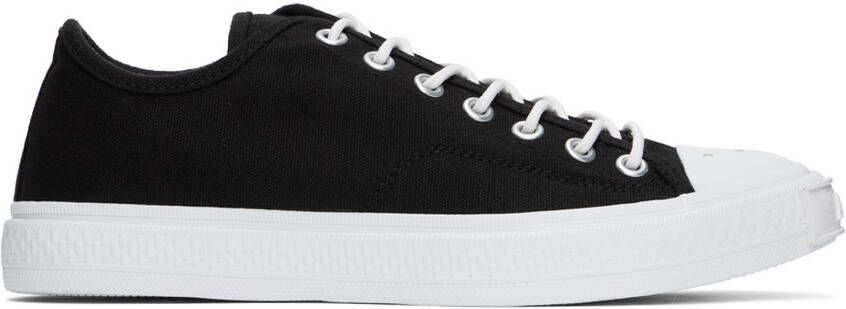 Acne Studios Black  White Canvas Sneakers