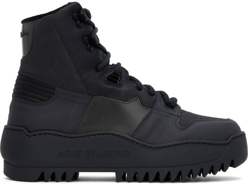 Acne Studios Black Ripstop Sneakers - Picture 5