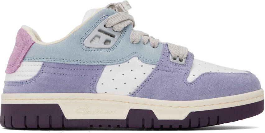 Acne Studios Blue  Purple Preppy Low Sneakers - Picture 5