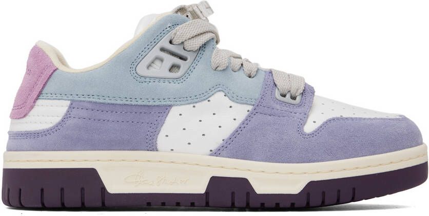 Acne Studios Blue  Purple Preppy Low Sneakers - Picture 5