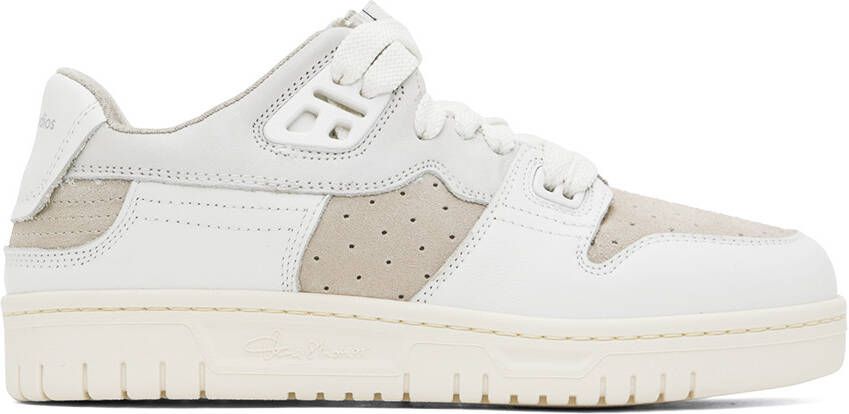 Acne Studios White  Beige Basket Sneakers