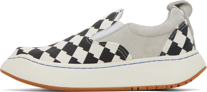 ADER error Black  White Lad Sneakers - Picture 4