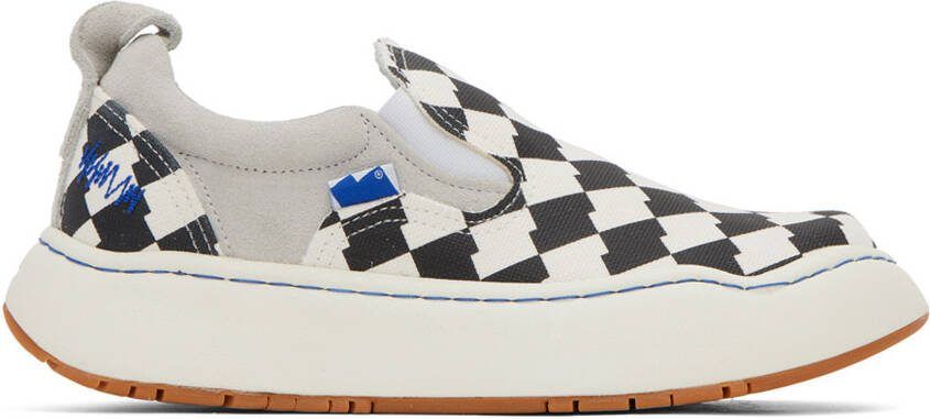 ADER error Black  White Lad Sneakers - Picture 5
