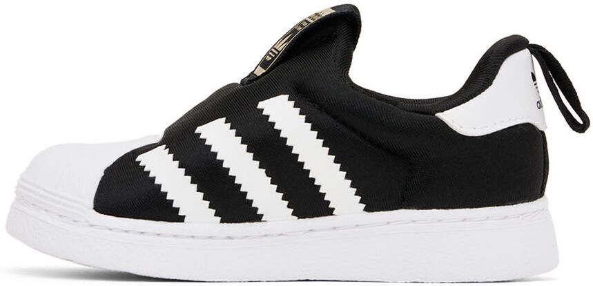 Adidas Kids Baby Black  White Superstar 360 Sneakers - Picture 2