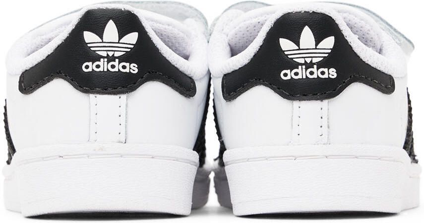Adidas Kids Baby White  Black Superstar Sneakers
