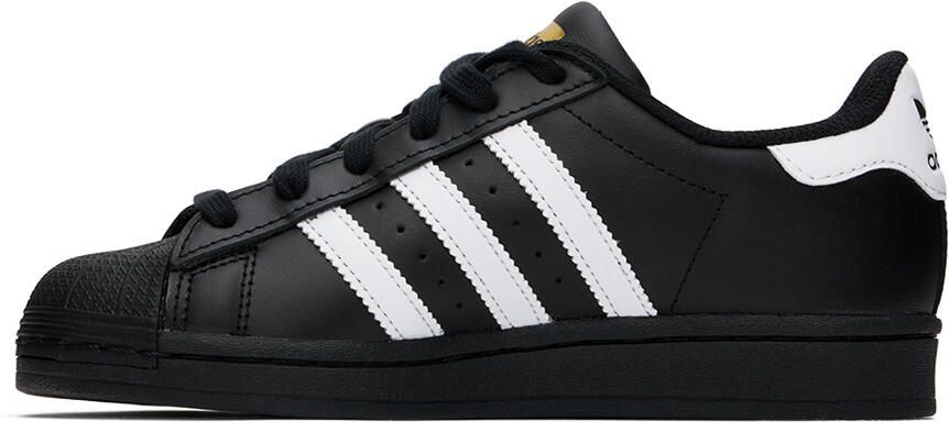 Adidas Kids Black  White Superstar Big Kids Sneakers - Picture 4