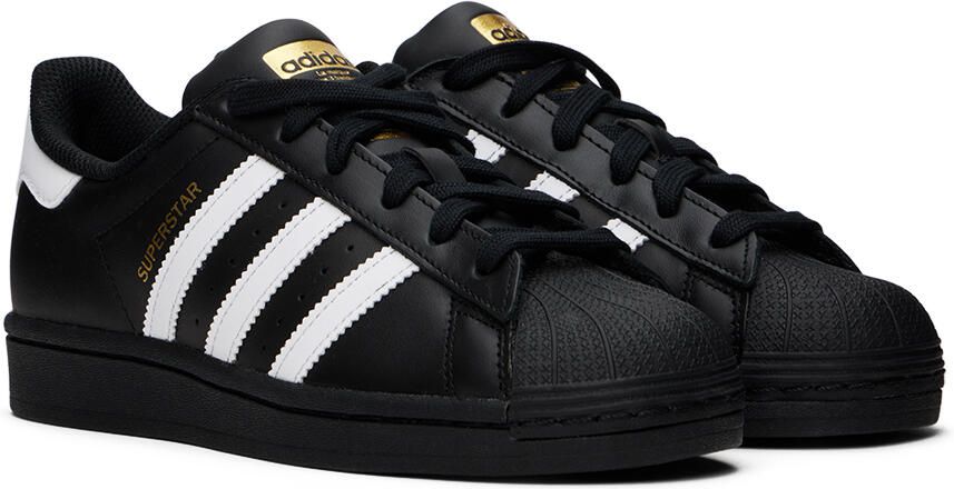 Adidas Kids Black  White Superstar Big Kids Sneakers - Picture 2