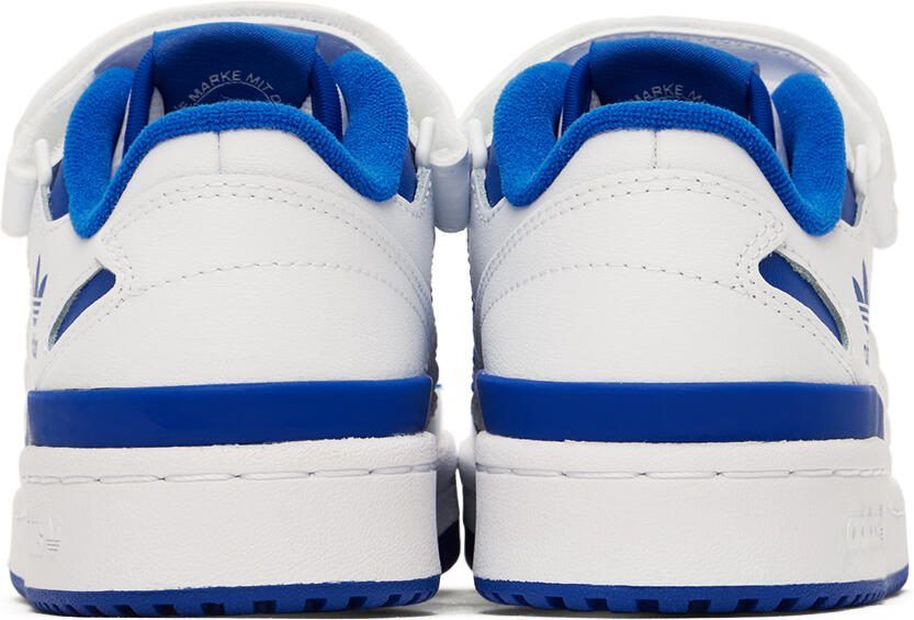 Adidas Kids White  Blue Forum Low Big Kids Sneakers