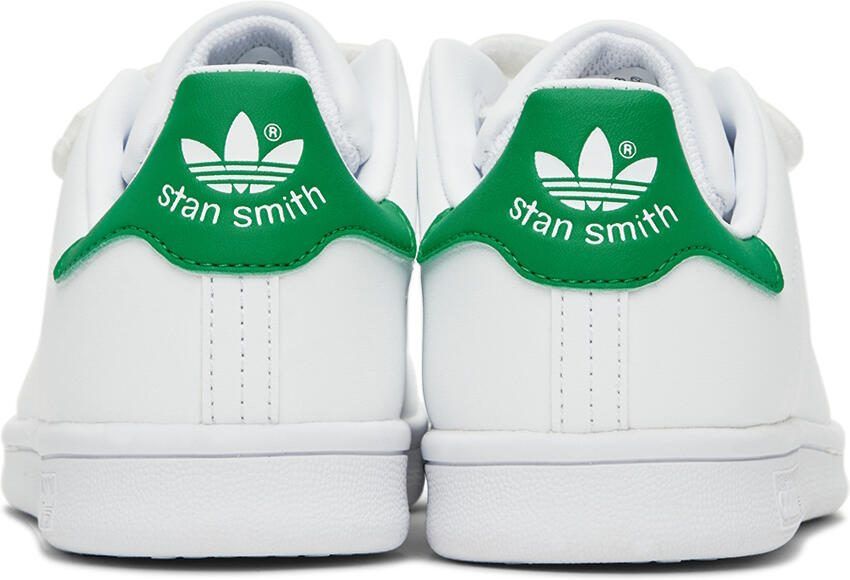 Adidas Kids White  Green Stan Smith Little Kids Sneakers