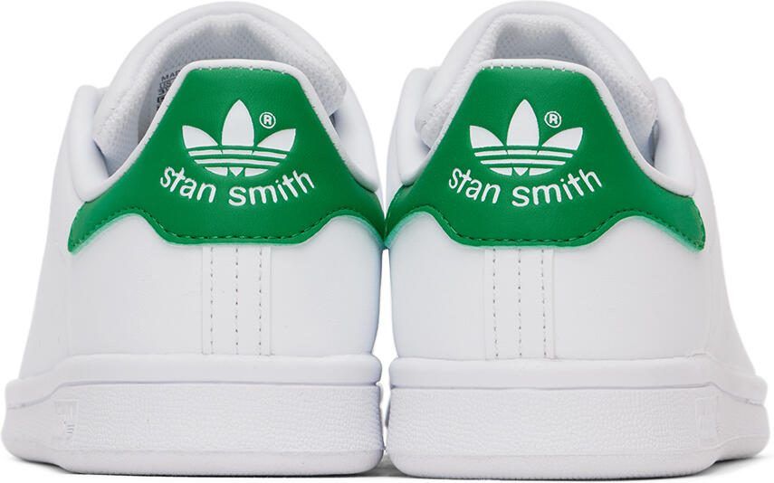 Adidas Kids White  Green Stan Smith Big Kids Sneakers