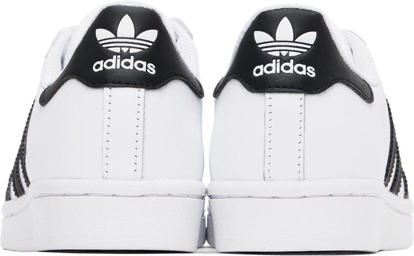 Adidas Kids White  Black Superstar Big Kids Sneakers
