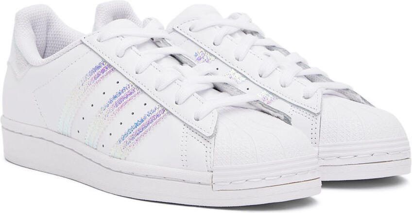 Adidas Kids White Superstar Big Kids Sneakers - Picture 2