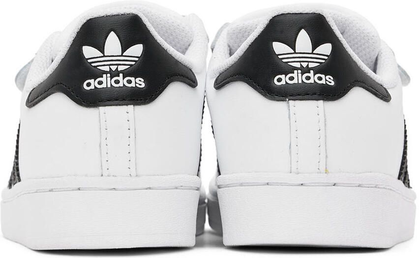 Adidas Kids White  Black Superstar Little Kids Sneakers