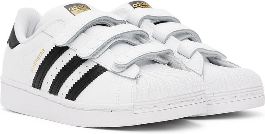 Adidas Kids White  Black Superstar Little Kids Sneakers - Picture 3