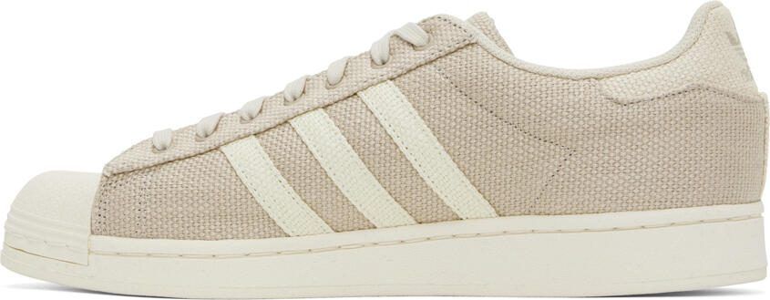 Adidas Originals Beige Superstar Sneakers - Picture 3