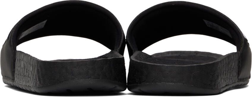 Adidas Originals Black  White Adilette Boost Slides