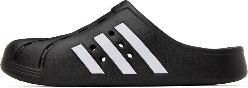 Adidas Originals Black Adilette Clogs Sandals - Picture 3