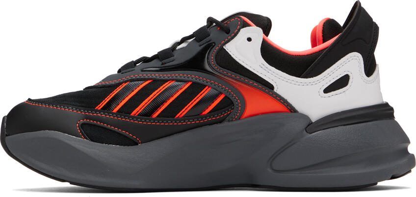 Adidas Originals Black  Red Ozmorph Sneakers - Picture 3
