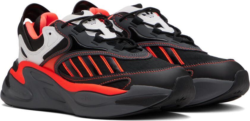 Adidas Originals Black  Red Ozmorph Sneakers - Picture 2