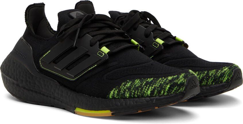 Adidas Originals Black  Yellow Ultraboost 22 Sneakers - Picture 2