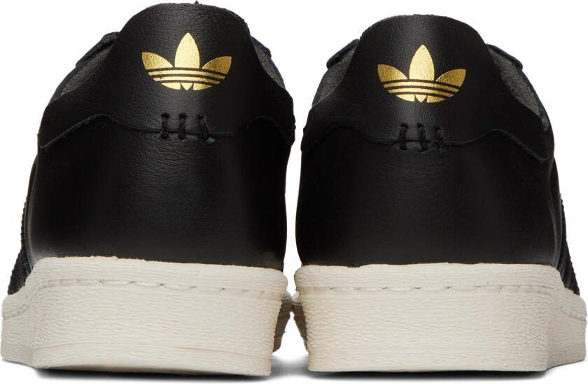 Adidas Originals White  Beige Superstar 82 Sneakers - Picture 2