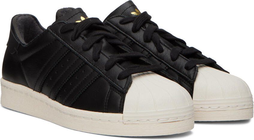 Adidas Originals White  Beige Superstar 82 Sneakers - Picture 3