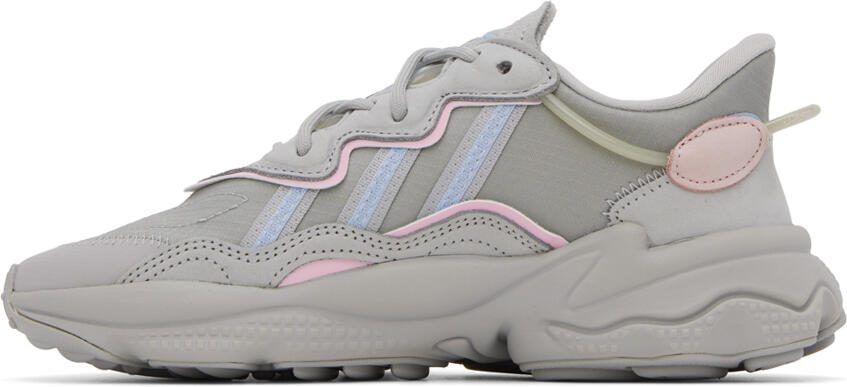 Adidas Originals Gray Ozweego Sneakers - Picture 3