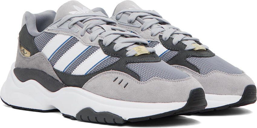 Adidas Originals Gray Retropy F90 Sneakers - Picture 2