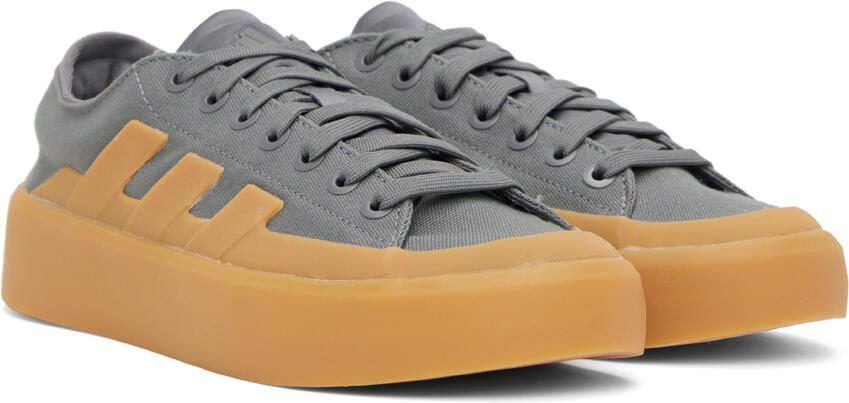 Adidas Originals Gray Znsored Sneakers - Picture 2