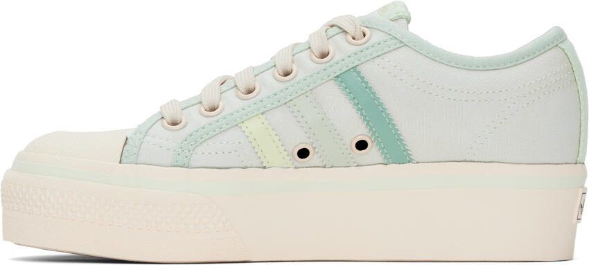 Adidas Originals Green Nizza Platform Sneakers - Picture 3