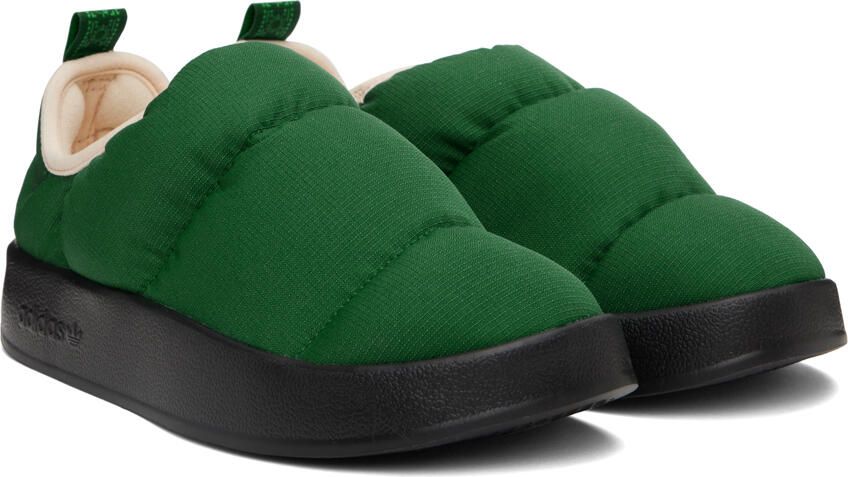 Adidas Originals Green Puffylette Slippers - Picture 2