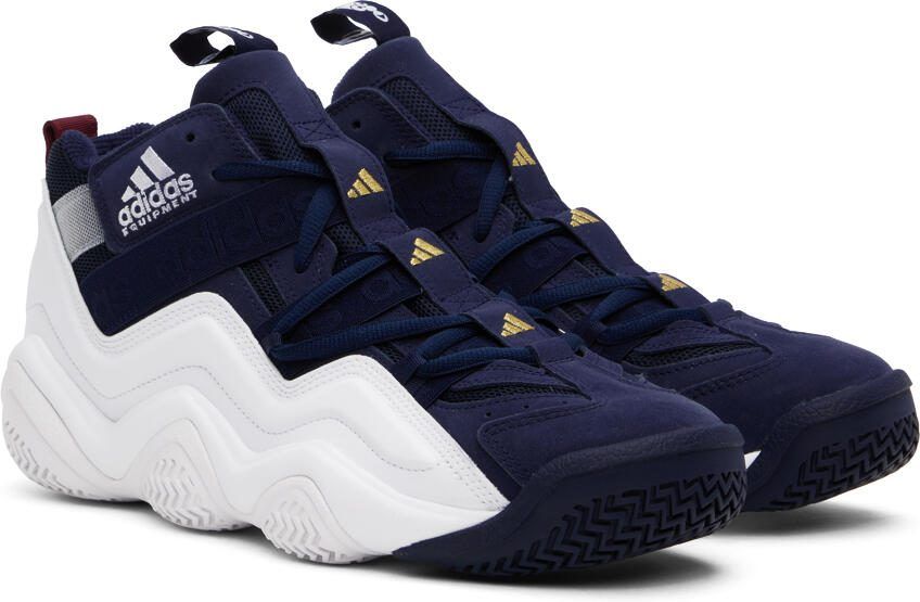 Adidas Originals Navy  White Top Ten 2000 Sneakers - Picture 2