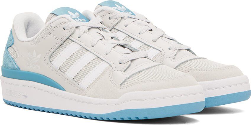 Adidas Originals Off-White  Blue Forum Low Sneakers - Picture 2
