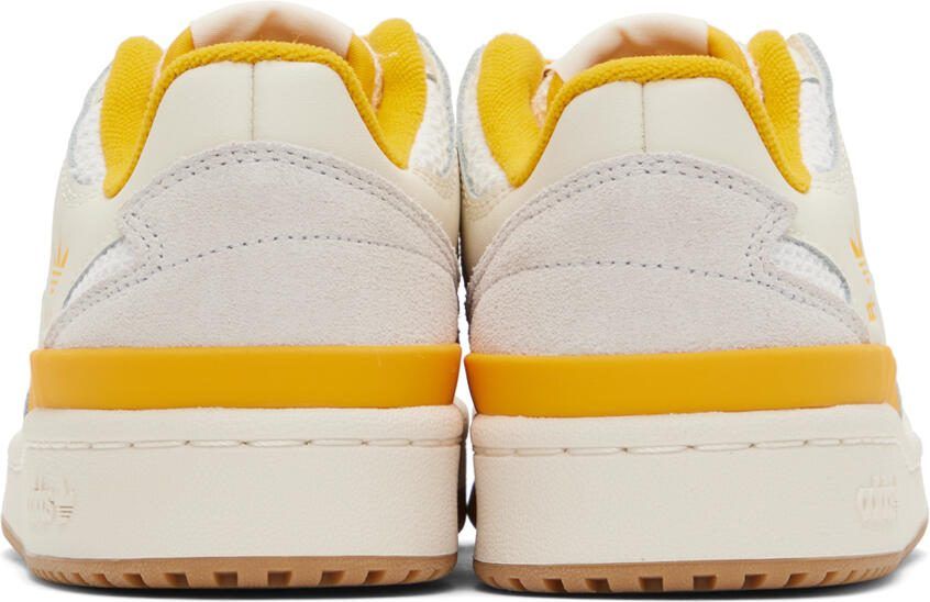 Adidas Originals Off-White  Yellow Forum Low Sneakers - Picture 4