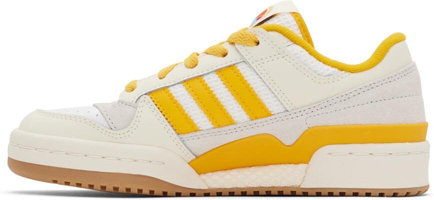 Adidas Originals Off-White  Yellow Forum Low Sneakers - Picture 2