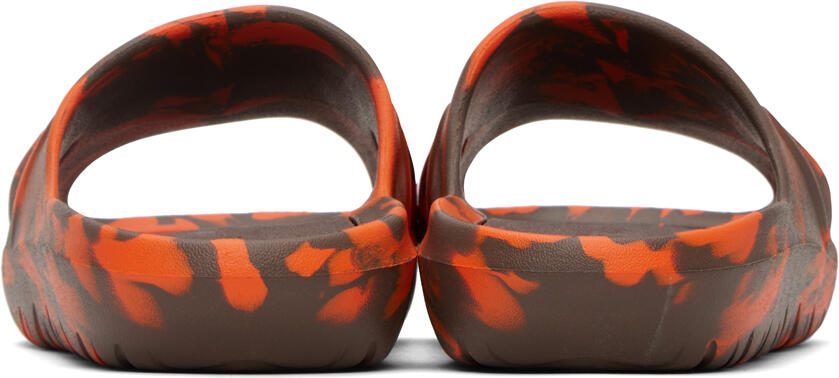 Adidas Originals Orange  Brown Adicane Slides