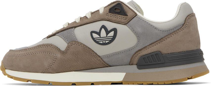 Adidas Originals Taupe  Gray Treziod Sneakers - Picture 3