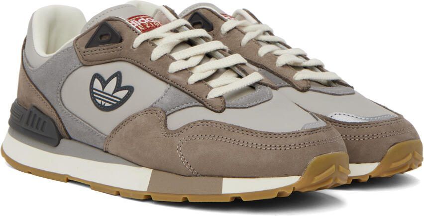 Adidas Originals Taupe  Gray Treziod Sneakers - Picture 2