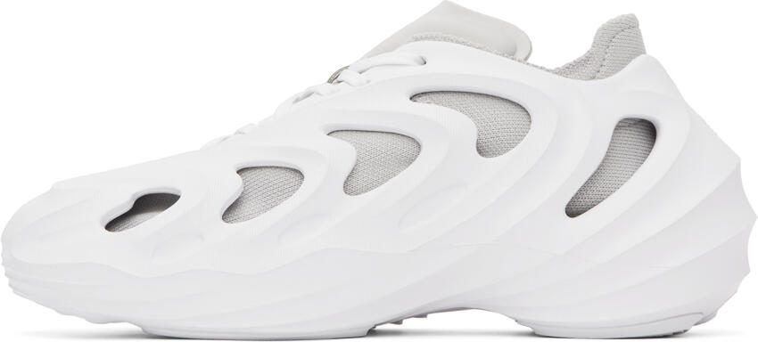 Adidas Originals White Adifom Q Sneakers - Picture 3