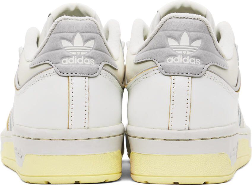 Adidas Originals White  Beige Rivalry Low 86 Sneakers - Picture 6