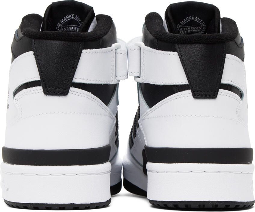 Adidas Originals White  Black Forum Mid Sneakers