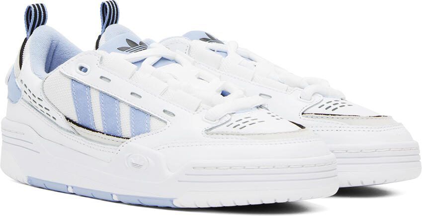 Adidas Originals White  Blue Adi2000 Sneakers - Picture 2