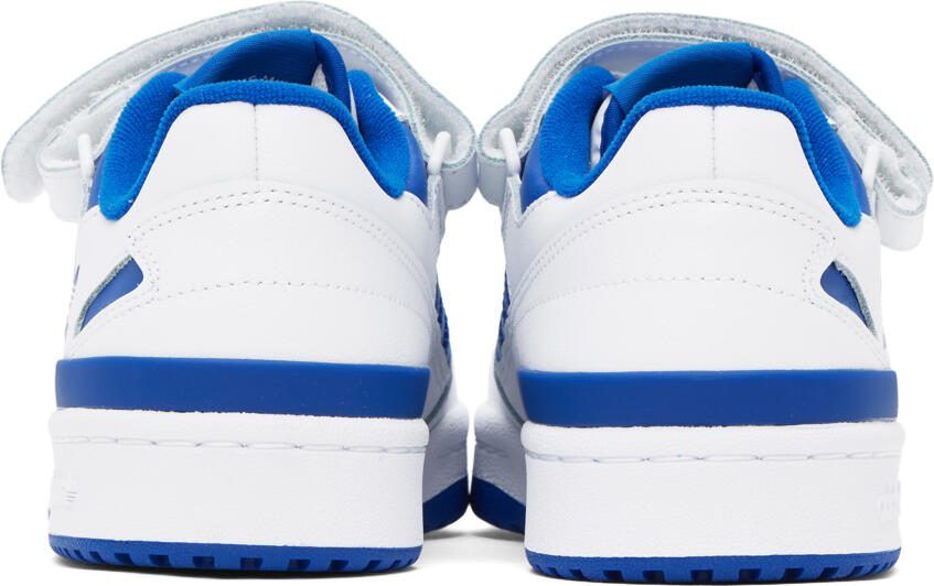 Adidas Originals White  Blue Forum Low Sneakers