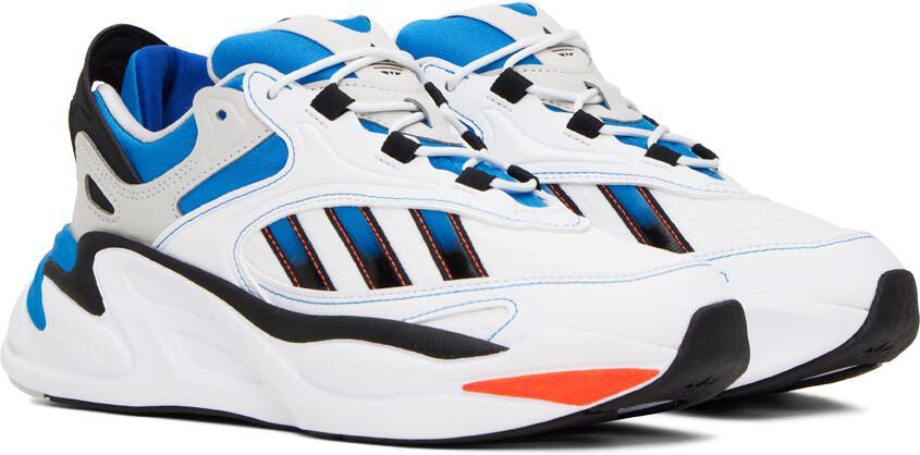 Adidas Originals White  Blue Ozmorph Sneakers - Picture 2