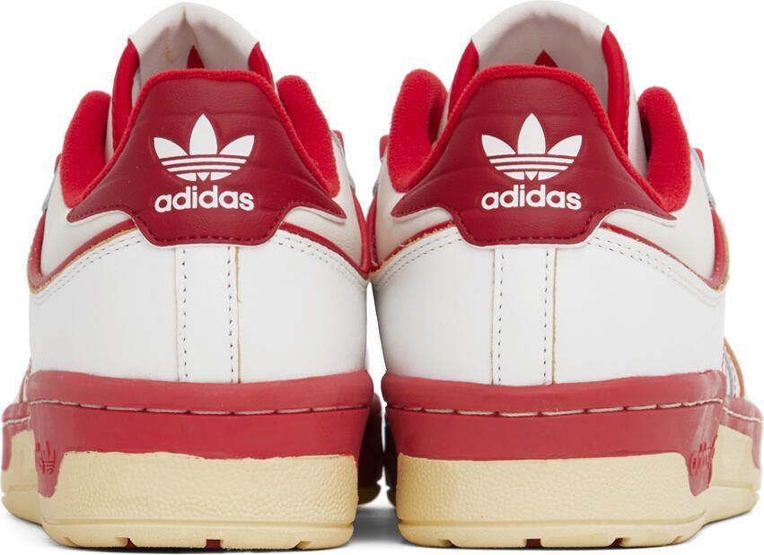 Adidas Originals White  Red Rivalry Low 86 Sneakers