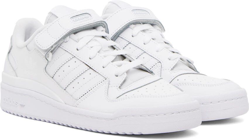 Adidas Originals White Forum Low-Top Sneakers - Picture 2