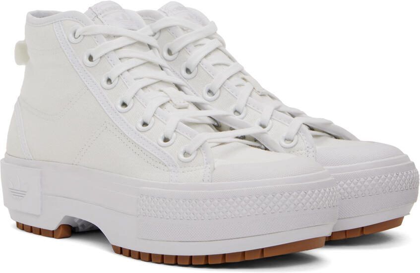 Adidas Originals White Nizza Trek Platform Sneakers - Picture 4