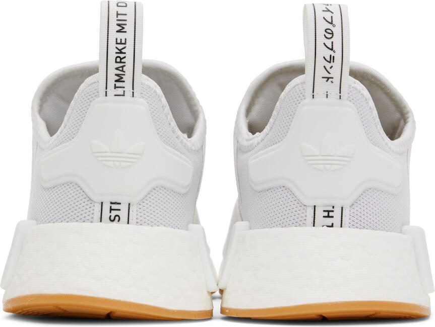 Adidas Originals White NMD_R1 Primeblue Sneakers
