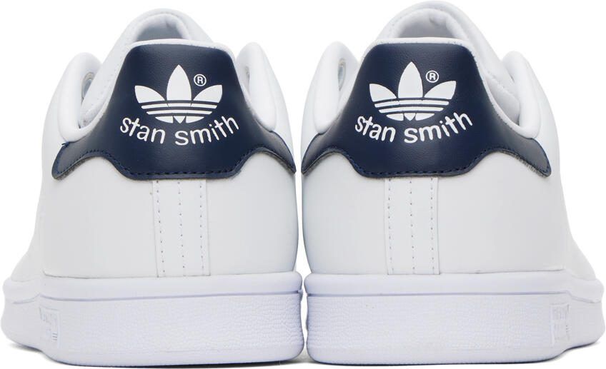Adidas Originals White  Navy Stan Smith Sneakers